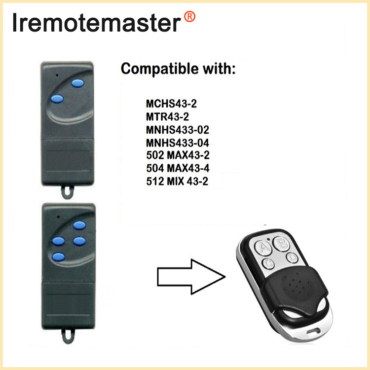 Para 502 MAX43-2/504 MAX43-2 abridor de porta 433,92 MHz