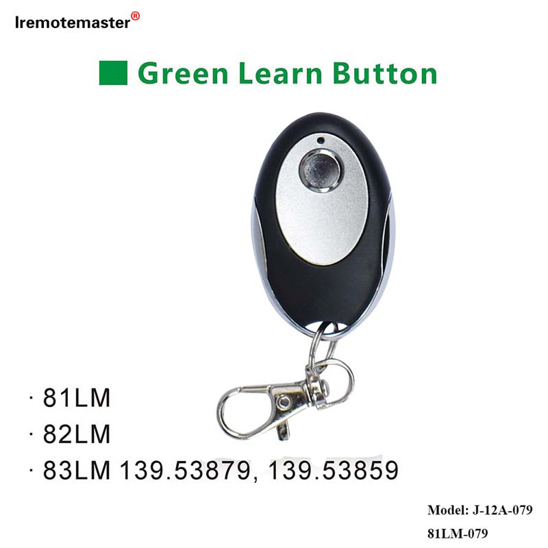 Para 81LM 82LM 83LM Green Learn Button 390MHz Gate Door Reemplazo remoto